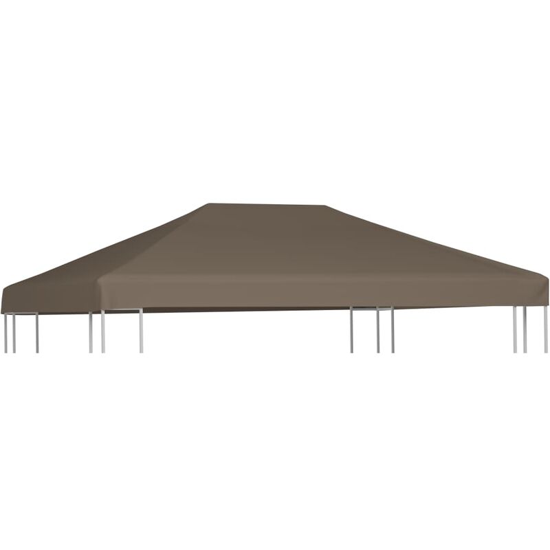 

Toldo de cenador gris topo 310 g/m² 3x3 m