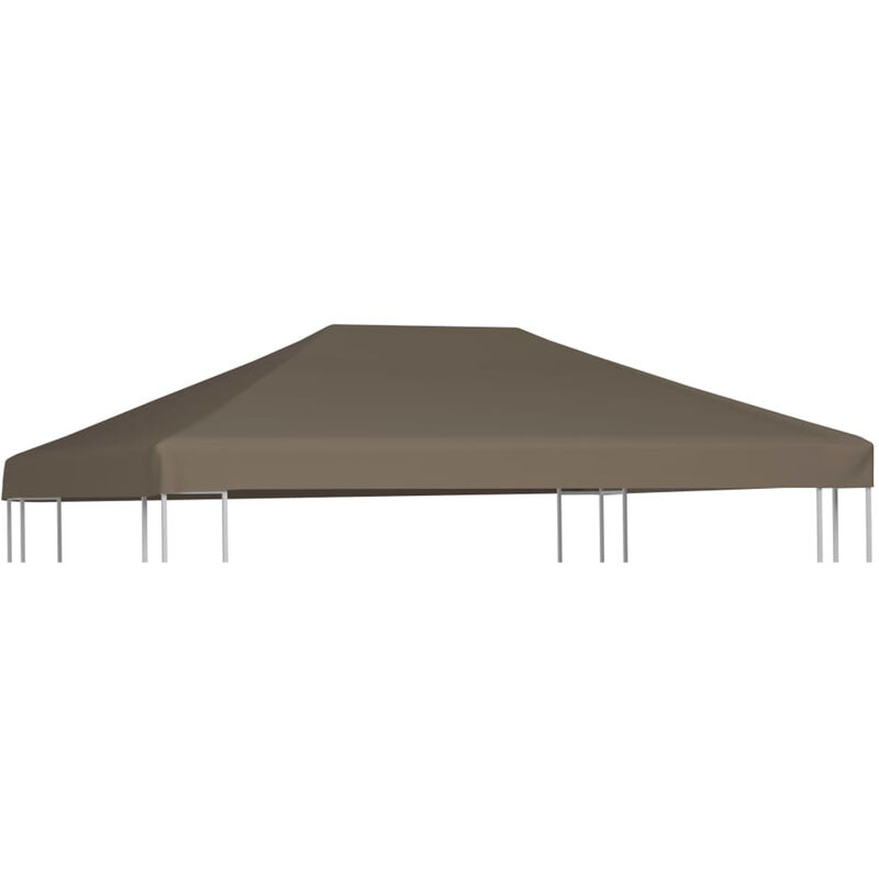 

Toldo de cenador gris topo 310 g/m² 3x4 m