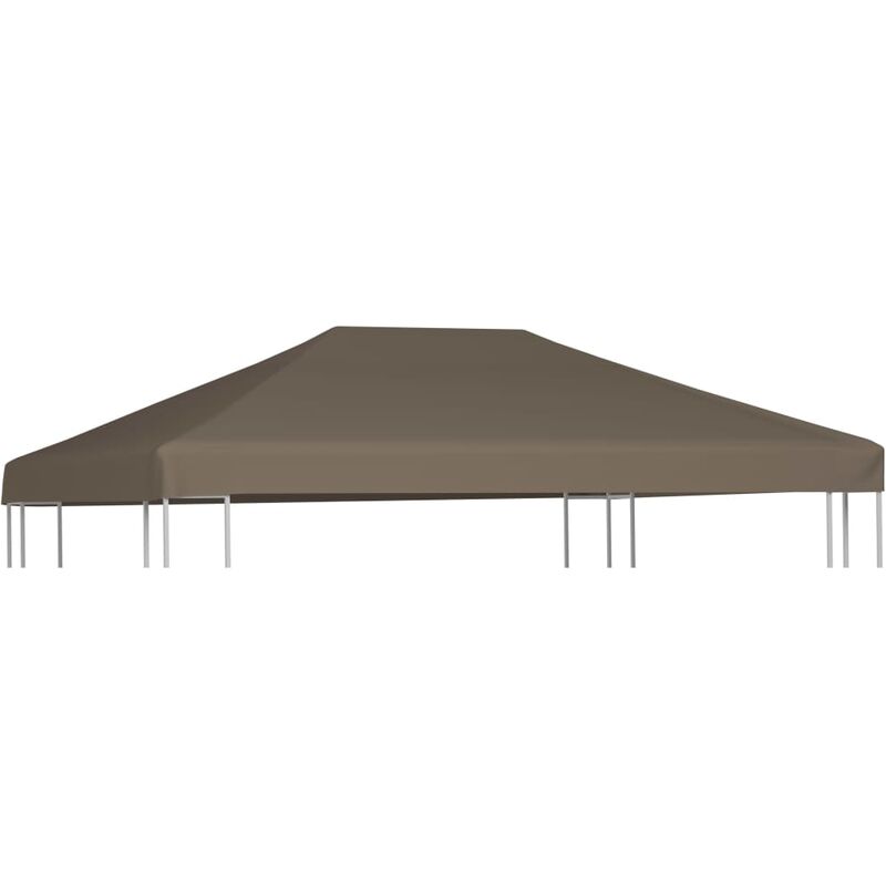 

Youthup - Toldo de cenador gris topo 310 g/m² 3x3 m - Marrón