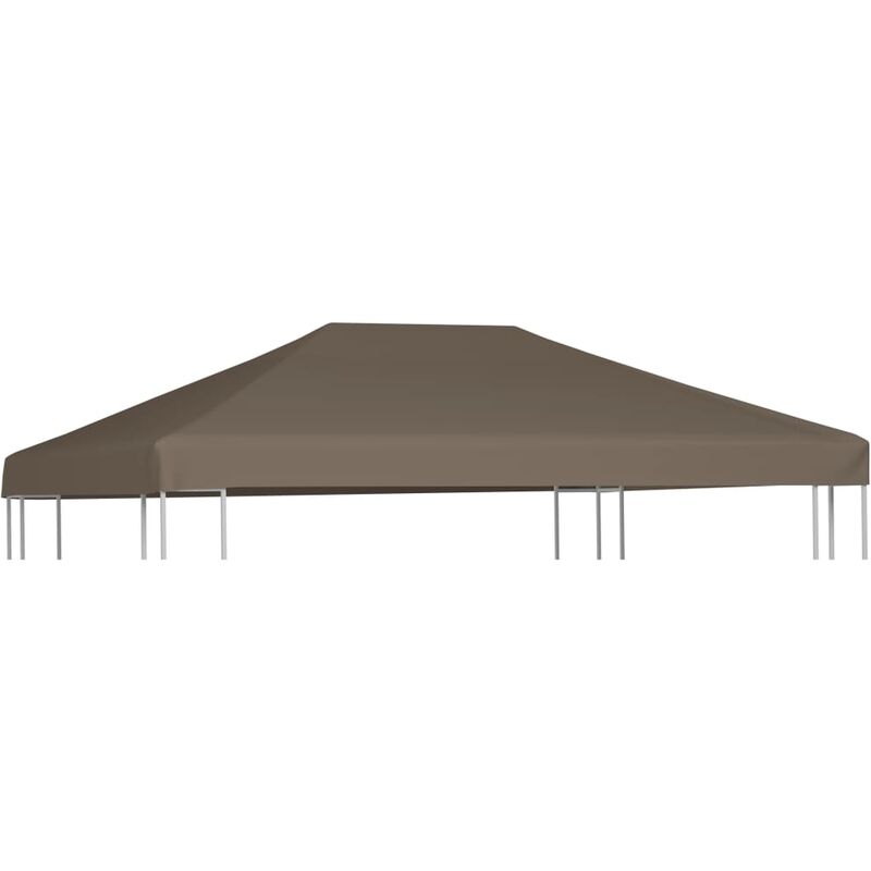 

Toldo de cenador gris topo 310 g/m² 3x4 m - Marrón