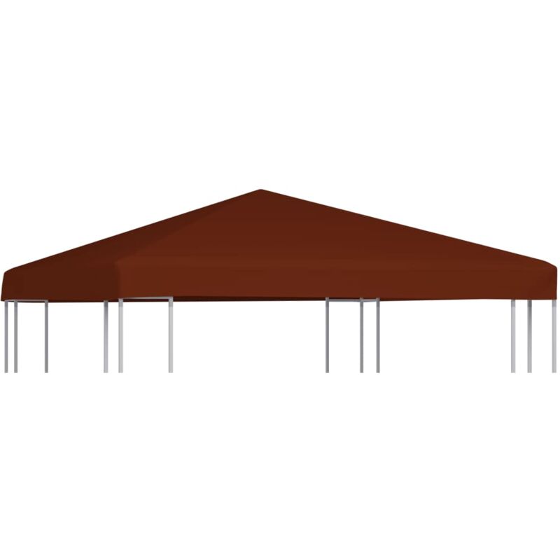 

Toldo de Cenador Terracota 310 g/m² 3x3 m - Rojo - Vidaxl