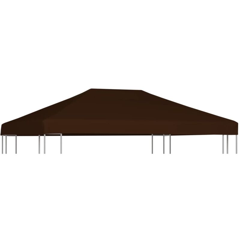 

vidaXL Toldo de Cenador Marrón 310 g/m² 3x4 m - Marrón