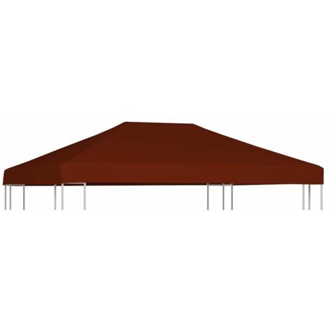 Toldo de cenador terracota 310 g/m² 3x4 m