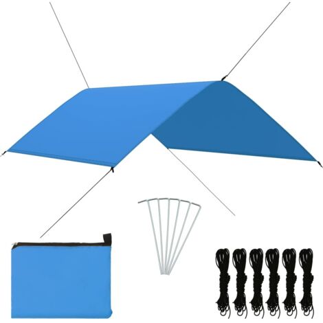 Toldo de jardín azul 3x2 m vidaXL