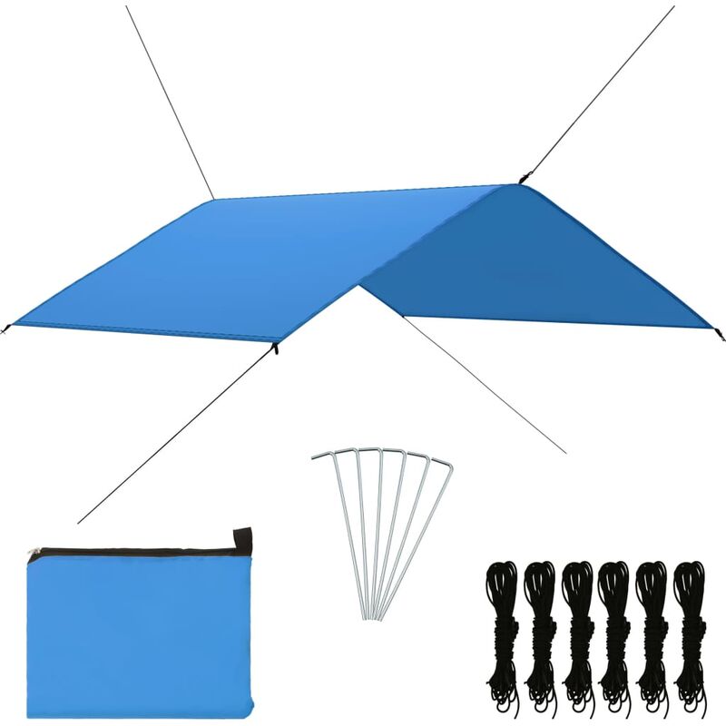 

Toldo de jardín azul 4x4 m