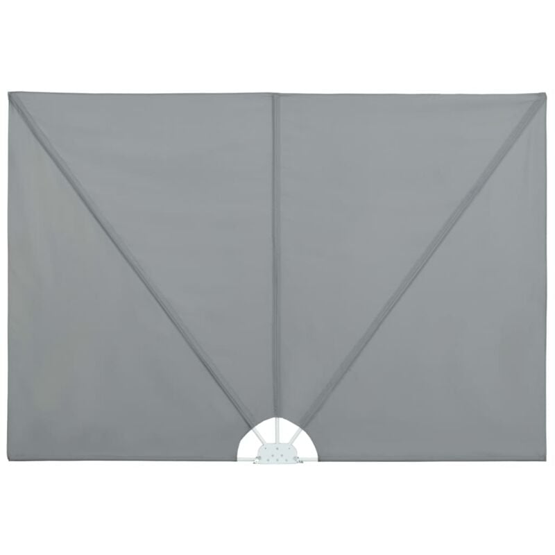 

vidaXL Toldo lateral plegable terraza gris 240x160 cm - Gris