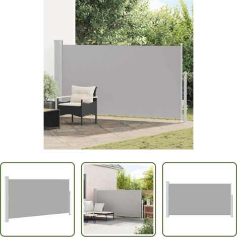 Toldo de jardín -  Toldo lateral de jardín o terraza 160x300 cm gris