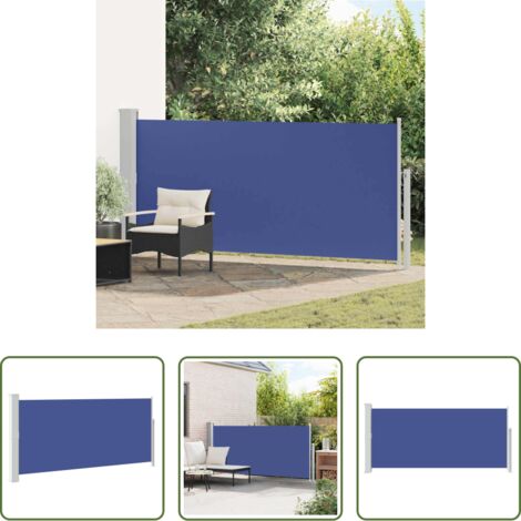 Toldo de jardín -  Toldo lateral retráctil 140x300 cm azul