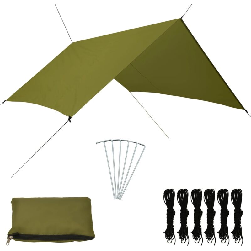 

Toldo de jardín verde 3x2,85 m - Verde - Vidaxl