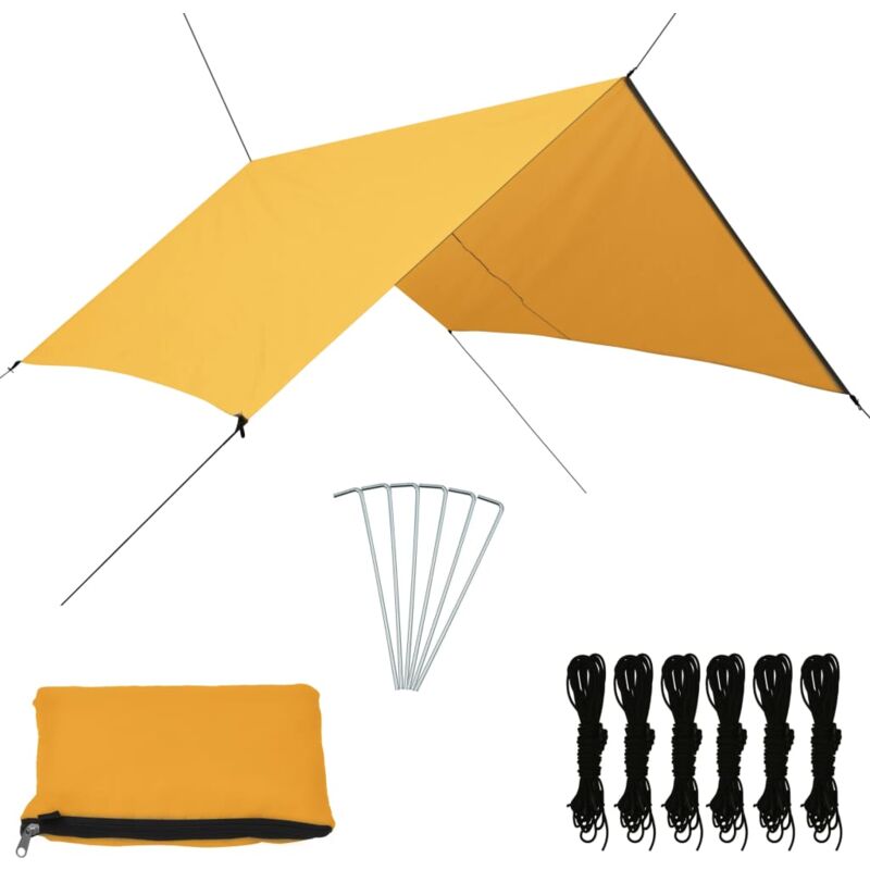 

Toldo de jardín amarillo 3x2,85 m - Amarillo - Vidaxl