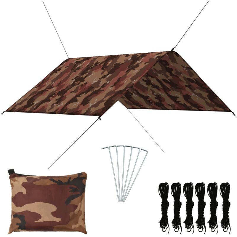 

Toldo de jardín camuflaje 3x2,85 m - Multicolor - Vidaxl