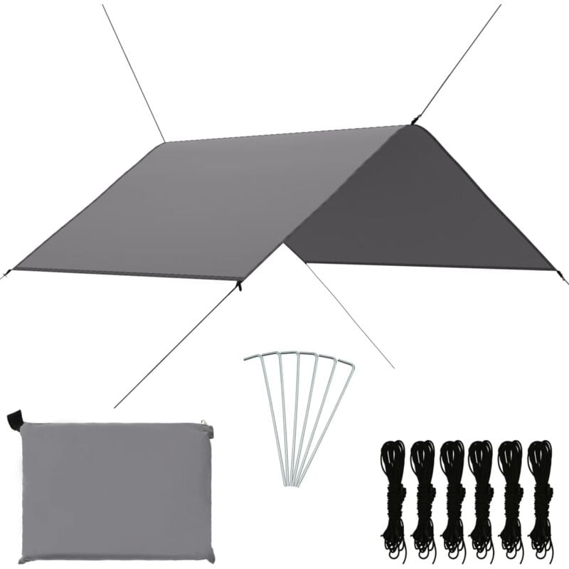 

Toldo de jardín gris 3x2,85 m - Gris - Vidaxl