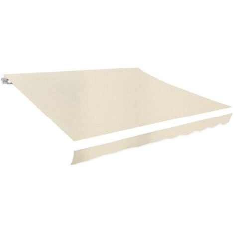 vidaXL Toldo de Lona Crema 350x250 cm - crema