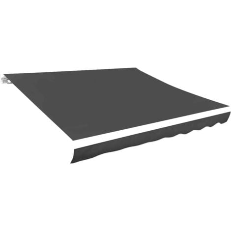 Toldo de lona blanco gris antracita 600x300 cm vidaXL
