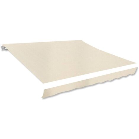 Toldo de lona color crema 350x250 cm - Crema