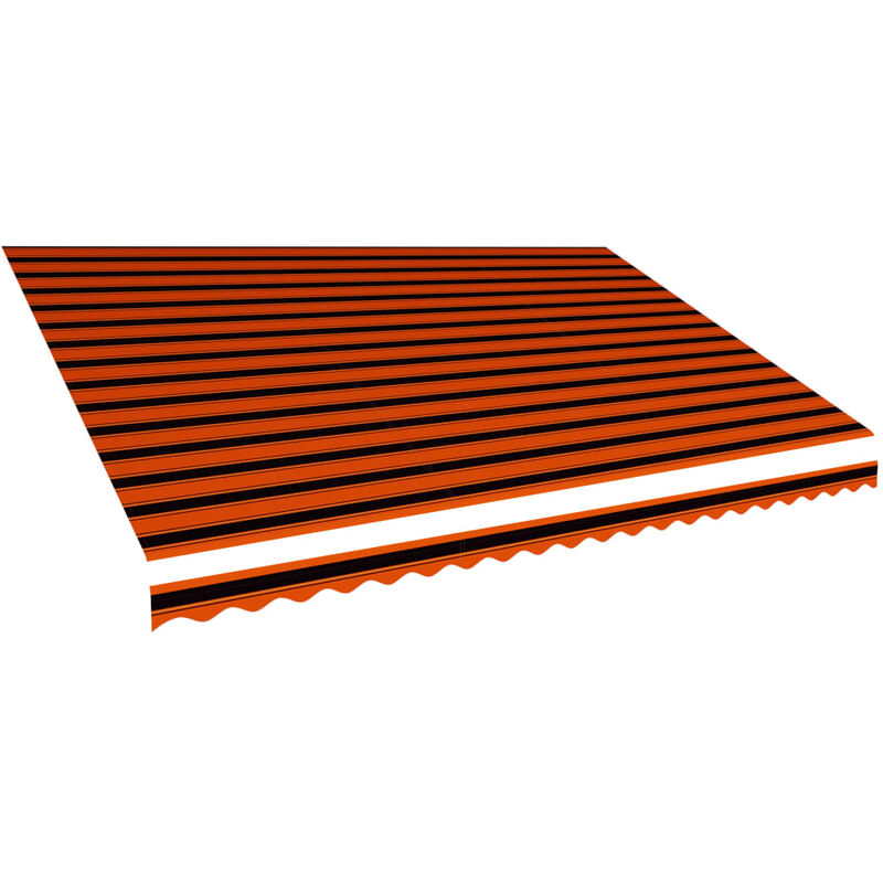 

Toldo de lona naranja y marrón 500x300 cm
