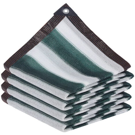 Toldo de lona rectangular de camuflaje, malla de sombra engrosada y encriptada, impermeable, para balcones, terrazas y techos de villas. Ideal para proteger suculentas y aves (no incluye herrajes).