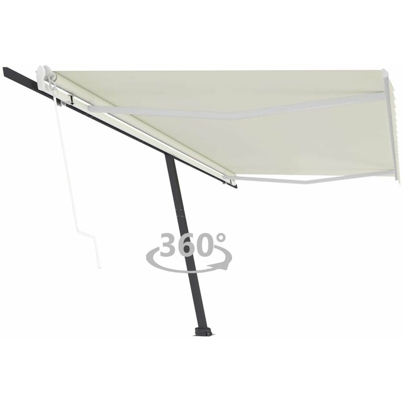 

Toldo de pie automatico color crema 500x350 cm