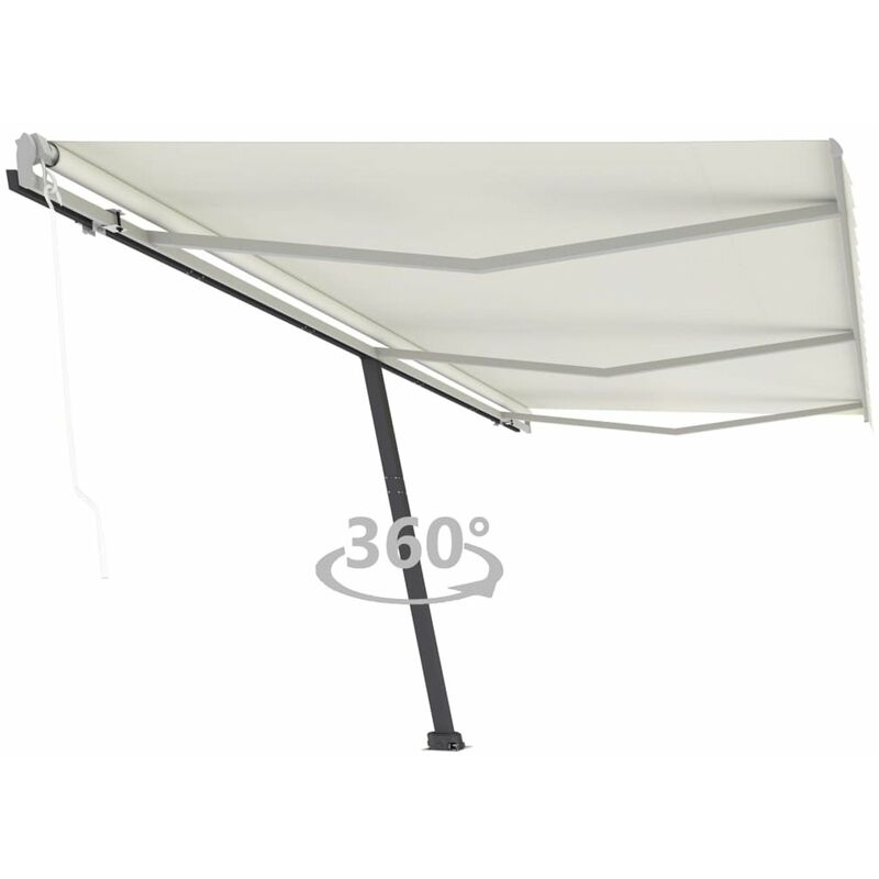 

Toldo de pie automatico color crema 600x300 cm