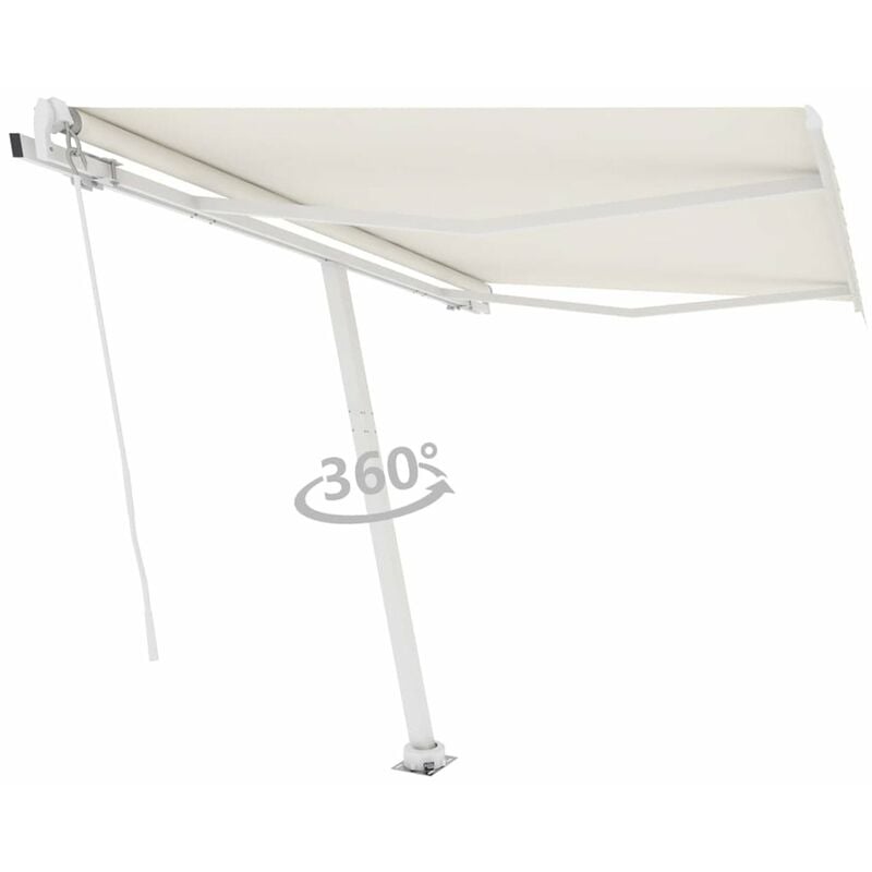

Toldo de pie automatico crema 300x250 cm