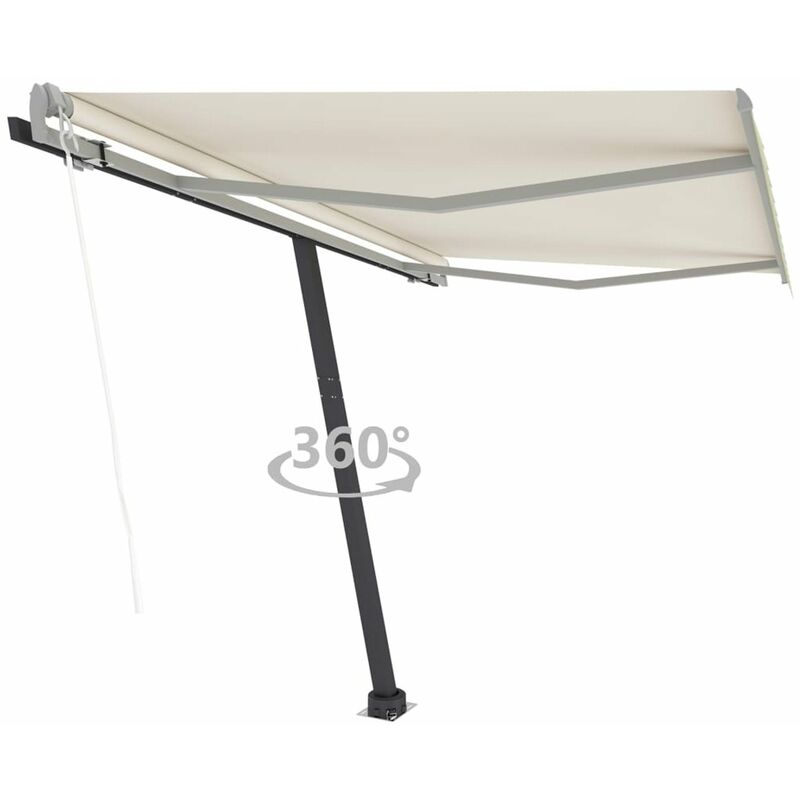 

Toldo de pie automatico crema 300x250 cm