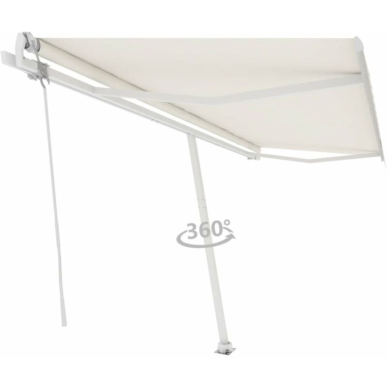 

Toldo de pie automatico crema 500x300 cm