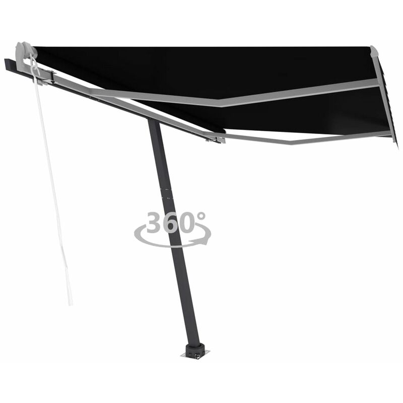 

Toldo de pie automatico gris antracita 300x250 cm
