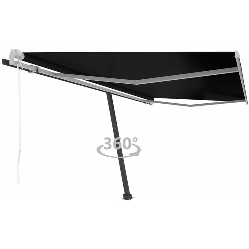 

Toldo de pie automatico gris antracita 450x350 cm