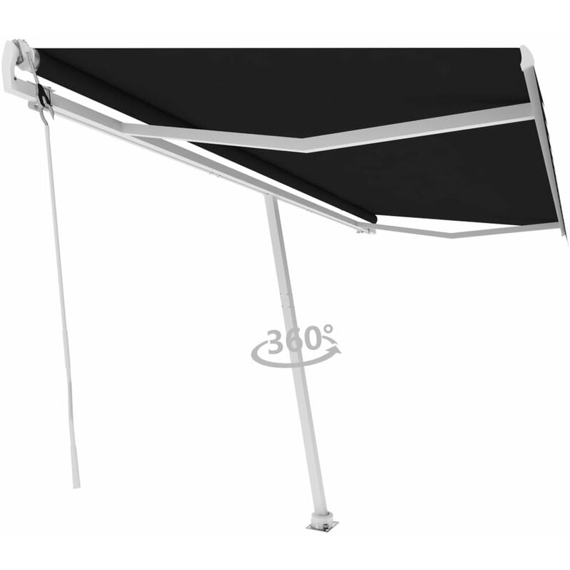 

Toldo de pie automatico gris antracita 500x300 cm