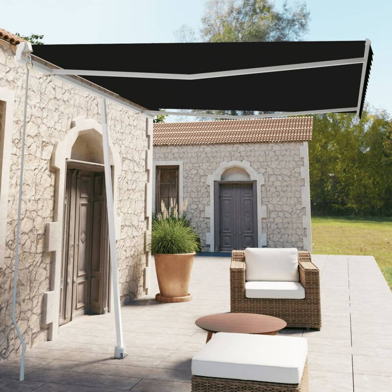 

Toldo de pie manual retractil gris antracita 300x250 cm