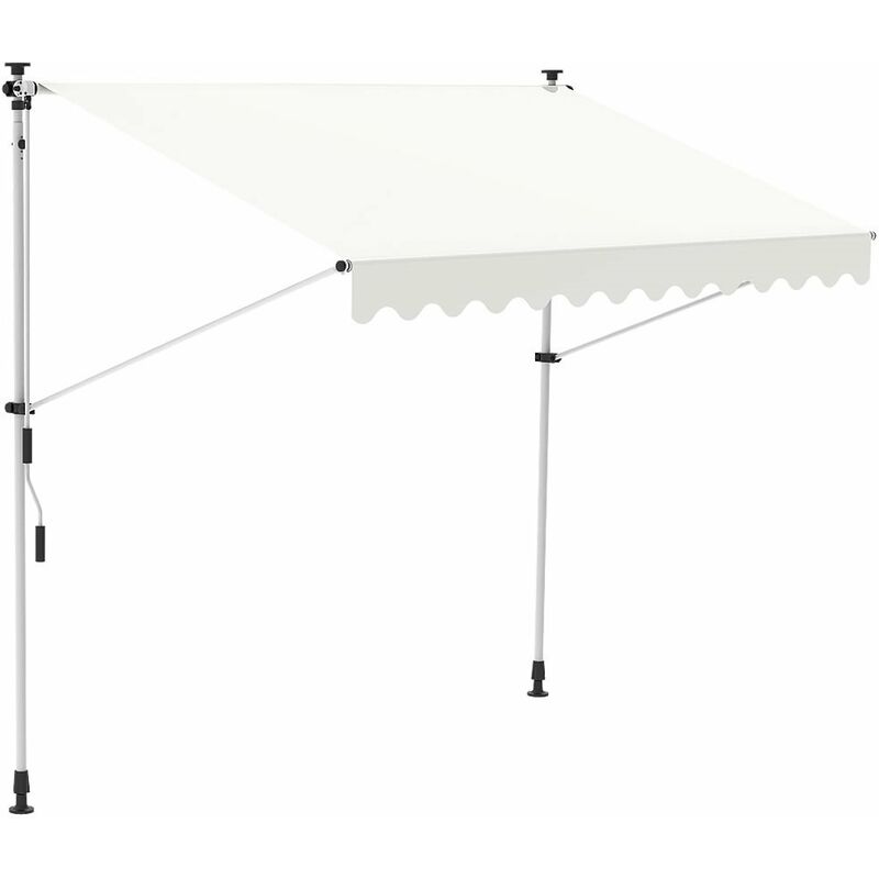 

Toldo de pinza 300 cm Toldo de balcón Protección solar Toldo de ventana de terraza Crema