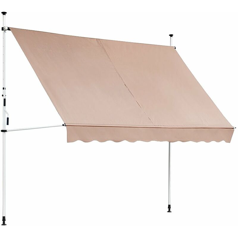 

Toldo de pinza Toldo de balcón Protección solar Toldo de ventana de balcón Toldo de sol Protección contra el viento Toldo de balcón - 400 x 120 cm