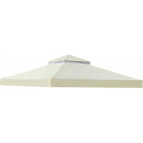 Toldo de repuesto impermeable para cenador exterior - 300 x 300 cm, techo sombreado, refugio de jardín, pérgola resistente.