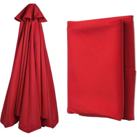 Toldo de repuesto para sombrilla de patio de 3 metros (10 pies), resistente a la decoloración, para exteriores, ideal para jardín, patio trasero, arena y piscina. Se adapta a sombrillas de 8 o 6 varil