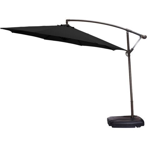 Toldo de repuesto para sombrillas de jardín de 3 m (9,8 pies) con 8 varillas – Oscuro, resistente a los rayos UV e impermeable – Montaje rápido