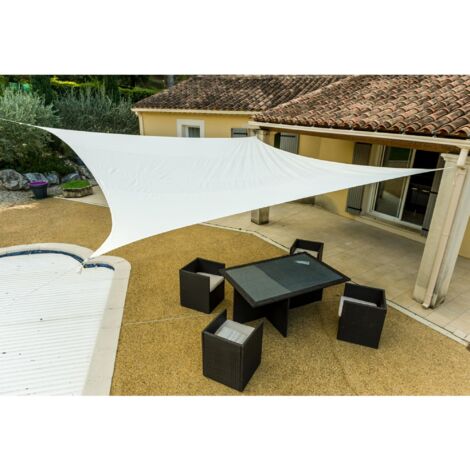 Toldo de sombra rectangular blanco WERKA PRO 3 x 4 m