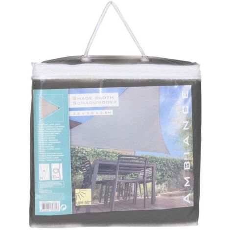 Toldo de tela triangular color: gris oscuro 360x360x360cm ambiance