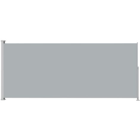 Toldo de terraza lateral retráctil 180 x 500 cm gris 020007337