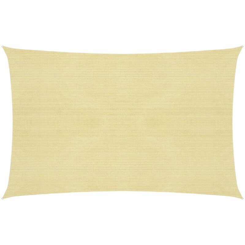 

Toldo de vela beige HDPE 160 g/m² 3,5x5 m