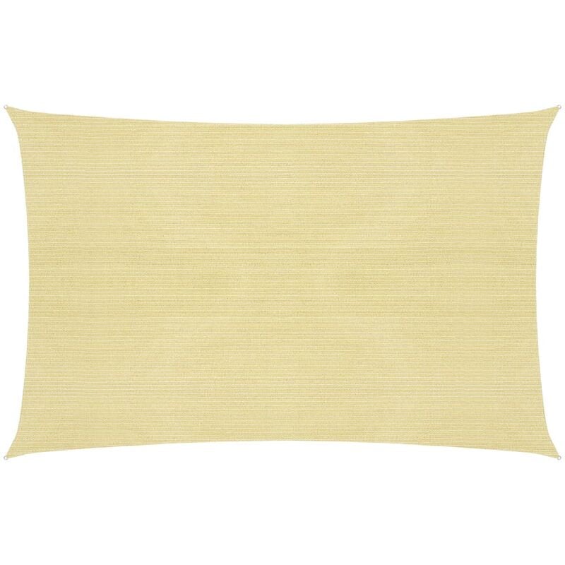 

Toldo de vela beige HDPE 160 g/m² 4x5 m
