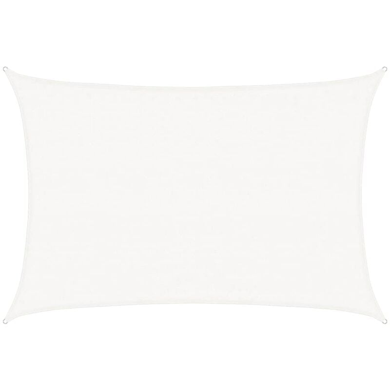 

Toldo de vela blanco HDPE 160 g/m² 3,5x4,5 m - Blanco - Vidaxl