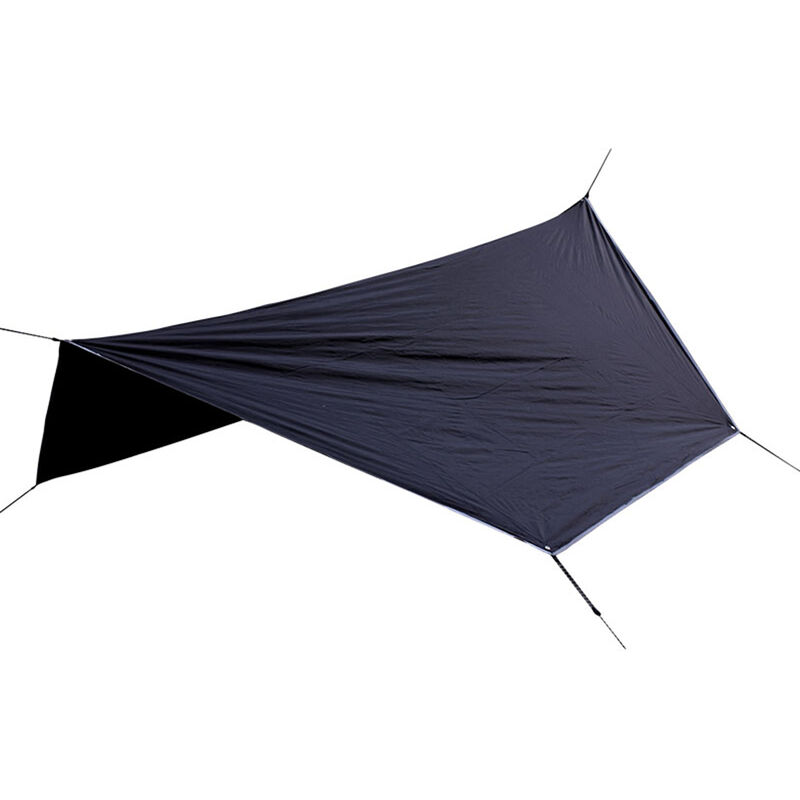 

Toldo de vela con parasol Rain Fly, impermeable resistente a los rayos UV, tapete de picnic con sombrilla,Negro