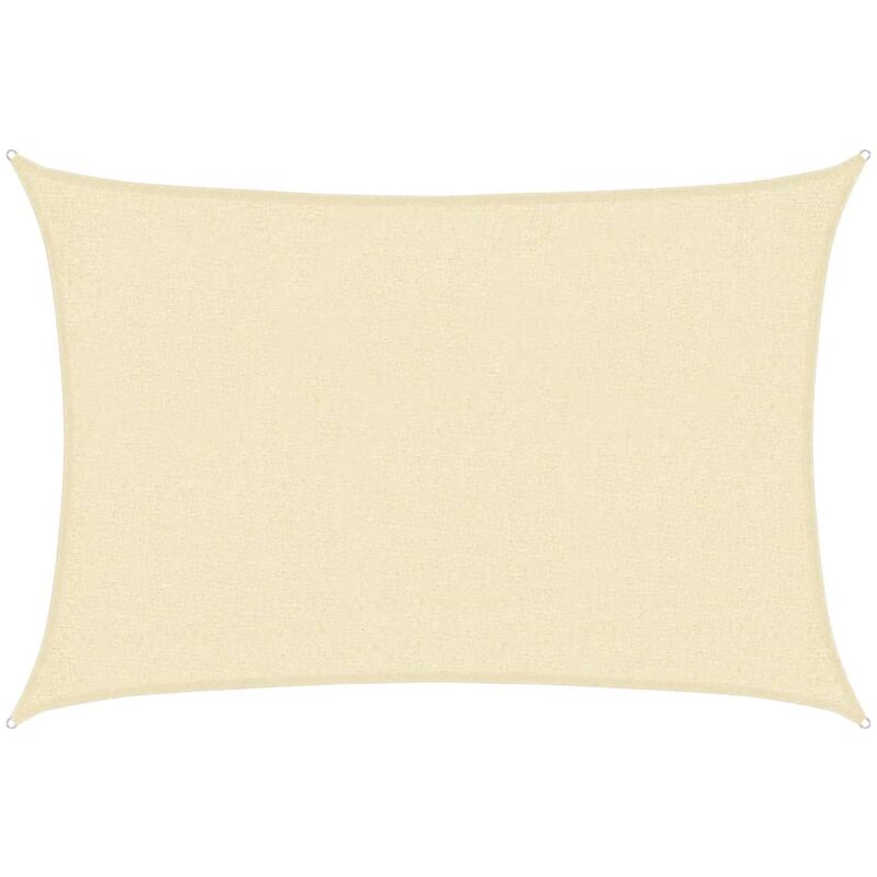 

vidaXL Toldo de vela crema HDPE 160 g/m² 2x2,5 m - Crema