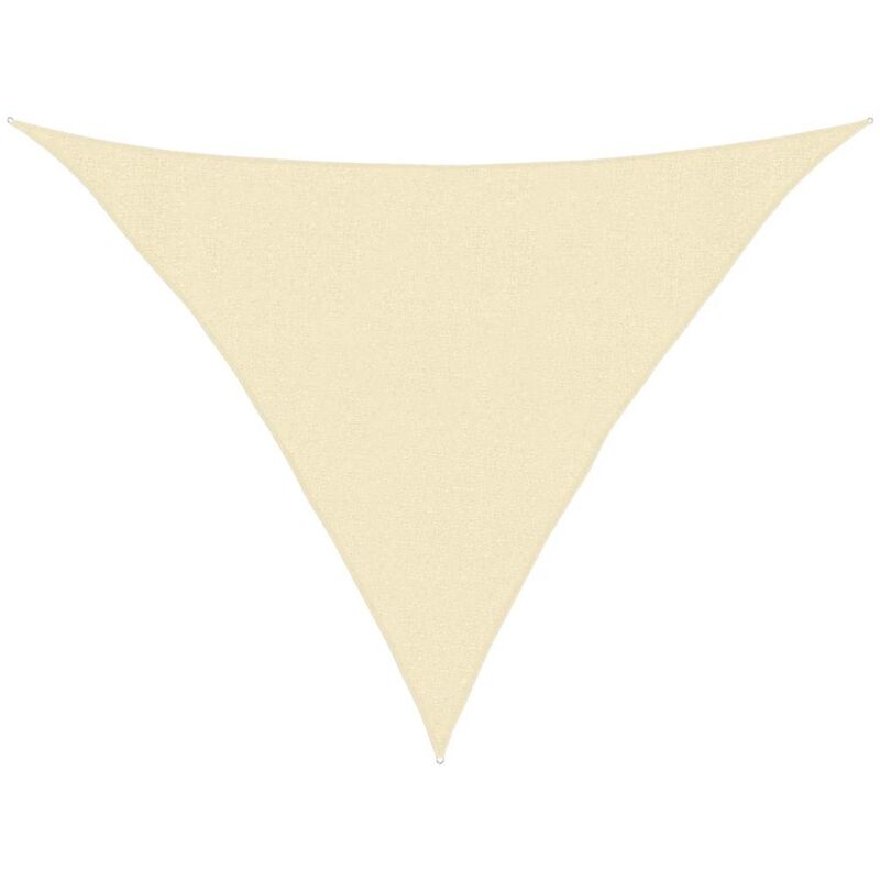 

vidaXL Toldo de vela crema HDPE 160 g/m² 3x3x4,2 m - Crema