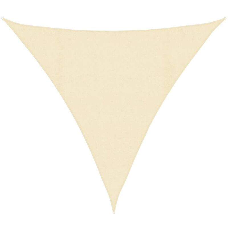 

vidaXL Toldo de vela crema HDPE 160 g/m² 4x4x4 m - Crema