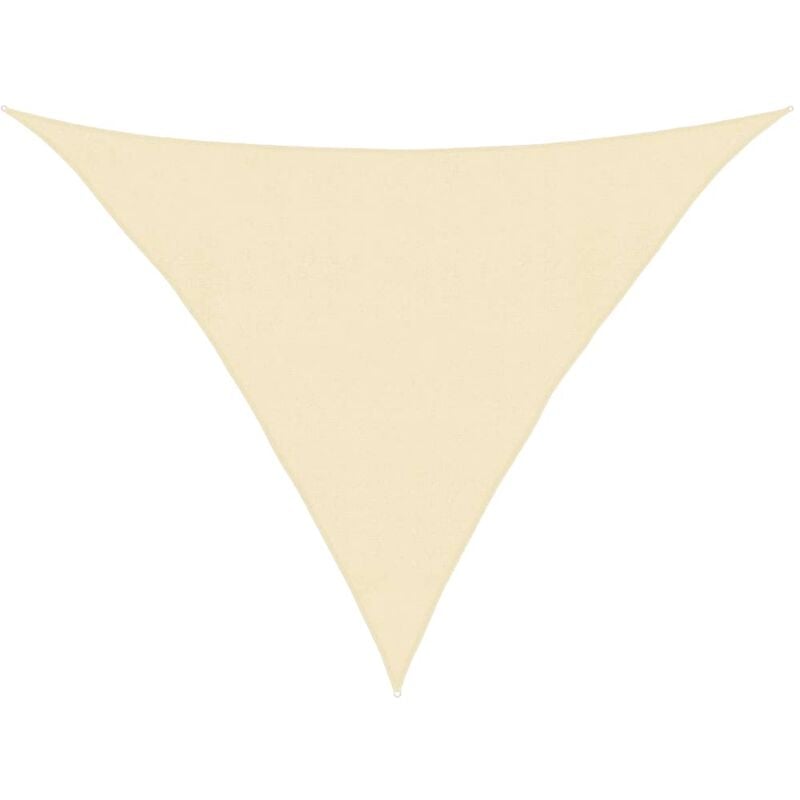 

vidaXL Toldo de vela crema HDPE 160 g/m² 4x4x5,8 m - Crema