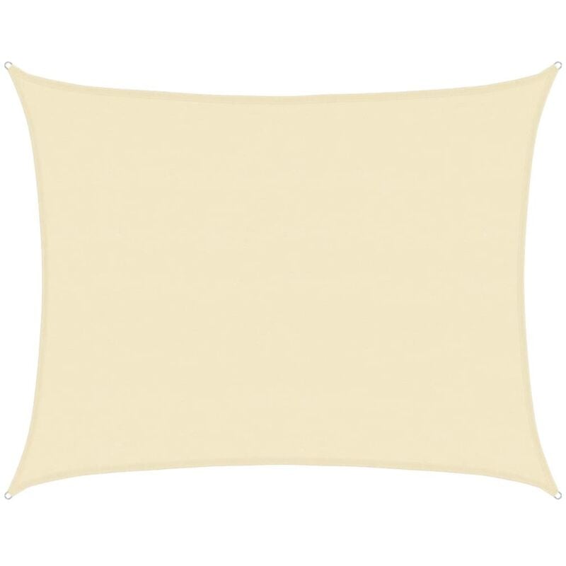 

vidaXL Toldo de vela crema HDPE 160 g/m² 6x7 m - Crema