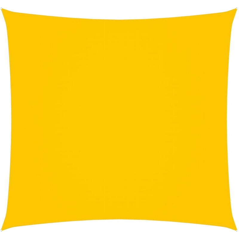 

Toldo de vela cuadrado de tela oxford amarillo 2,5x2,5 m