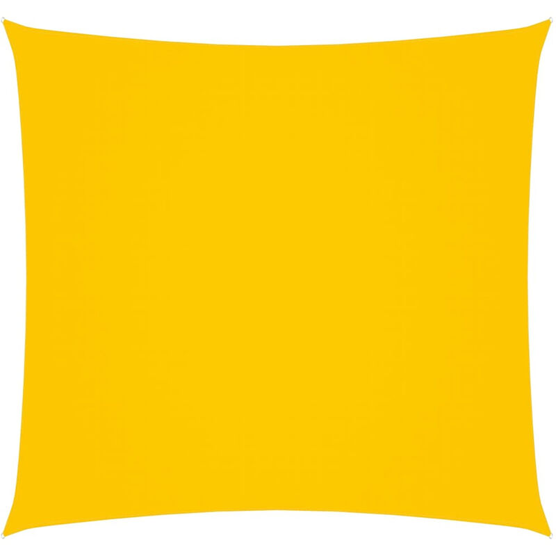 

Toldo de vela cuadrado de tela oxford amarillo 2x2 m