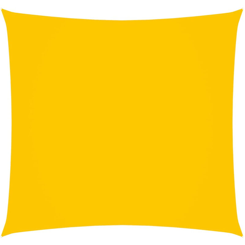 

Toldo de vela cuadrado de tela oxford amarillo 3x3 m